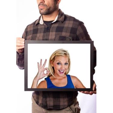 Imagem de Quadro Mulher Impressionada Decorativo Mictório Banheiro - Fanarte