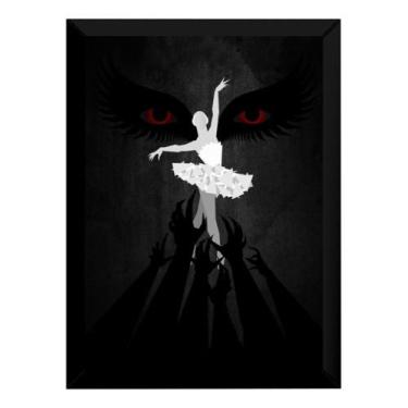 Imagem de Quadro Filme Cisne Negro Arte Simplista Poster Moldurado - Fanarte