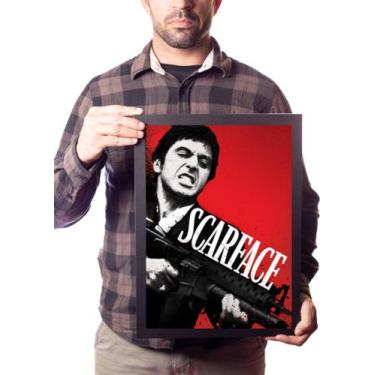Imagem de Quadro Decorativo Filme Scarface Poster  Moldura - Fanarte