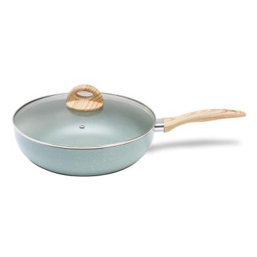Imagem de Frigideira Wok Botanika 28 Cm 3,4 L Para Indução Em Alumínio Com Revestimento Cerâmico...