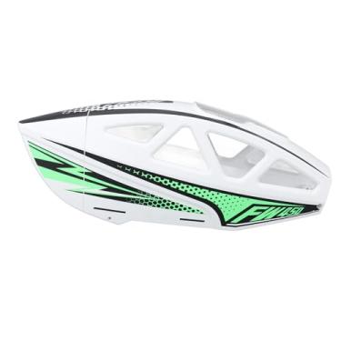 Imagem de RC Helicopter Canopy Cobra elegante casca de cabeça de proteção durável para Flywing FW450 V3 RC Helicóptero Plástico Material (Branco)