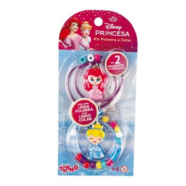 Imagem de Toyng - Disney - Kit Faça Colar e Pulseira com Pingente Princesa