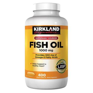 Imagem de Suplemento de óleo de peixe Kirkland Signature 1000 mg 400 cápsulas ge