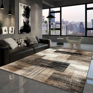 Imagem de Tapete geométrico para sala de estar, sofá, mesas de centro, tapetes grandes, decoração para quarto, cabeceira (160 x 200 cm (62 x 78 pol.) / hxx-250725000653)