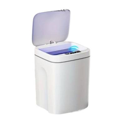 Imagem de Lixeira Inteligente Sensor Automático Cozinha Banheiro 16L