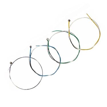 Imagem de 1 conjunto de cordas de violino tamanho 4/4 3/4 Núcleo de liga de alumínio e ferida de prata peças de violino de extremidade de esfera de aço de alto carbono para iniciantes