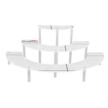 Imagem de Expositor de acrílico transparente com 3 camadas para produtos de alimentos e sobremesas Expositor redondo Riser Prateleira removível para casa, restaurante, escritório, loja