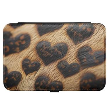 Imagem de Burbuja Caixa de joias de viagem com corações de dia dos namorados, presente para mulheres e meninas, estojo de joias portátil de couro PU organizador para brincos, anéis, colares e pulseiras