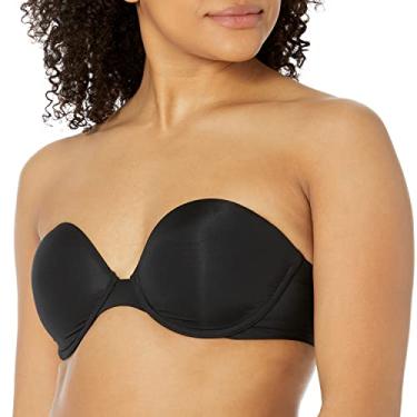 Imagem de Natori Aro feminino com contorno minimalista sem alças, Preto, 30G