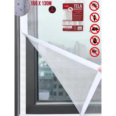 Imagem de Tela Mosquiteira Anti Mosquito 1,3 X 1,5 Metros Para Janela CLINK