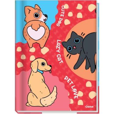 Imagem de Caderno Brochura Capa Dura Universitário Pet Fun 80 Folhas Credeal Estampa 3