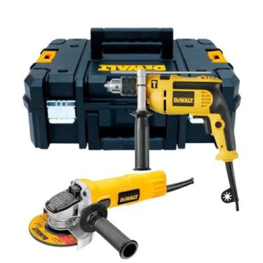 Imagem de Esmerilhadeira DWE4118 + Furadeira Dwd502 com maleta - Dewalt, 220V