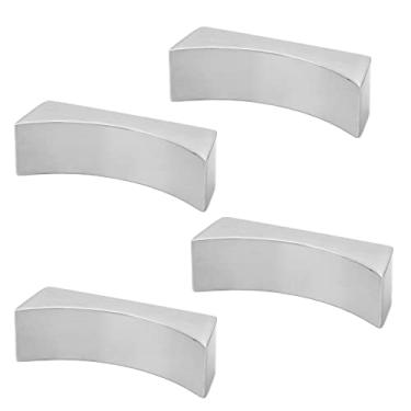 Imagem de POCREATION 4Pcs Descanso de Palitos de Aço Inoxidável, Suporte de Talheres Em Formato de Barco Com Superfície Lisa para Casa Restaurante Casamento Festa, Design Estável Antiderrapante