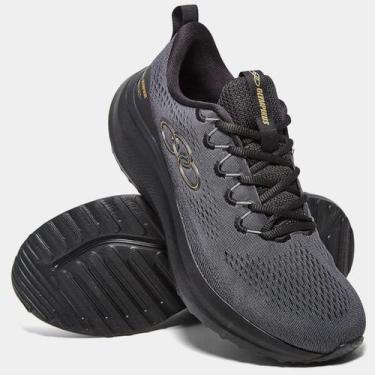 Imagem de Tênis Olympikus Reflect Masculino - Chumbo e Preto - 39, 39