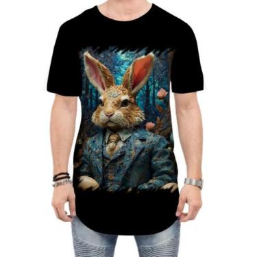 Imagem de Camiseta Longline Páscoa Coelhinho Traços Van Gogh 6 - Kasubeck Store®
