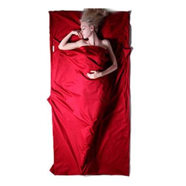 Imagem de Forro para saco de dormir Cicilin, lençol de viagem leve para adultos, evita sujeira, para acampamentos, viagens, hotéis, mochilão