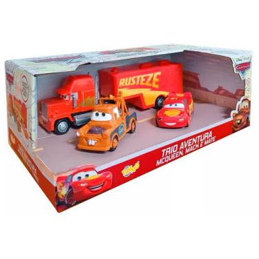 Imagem de Conjunto - Carros Disney - Trio Aventura - McQueen Mate Mack - Toyng