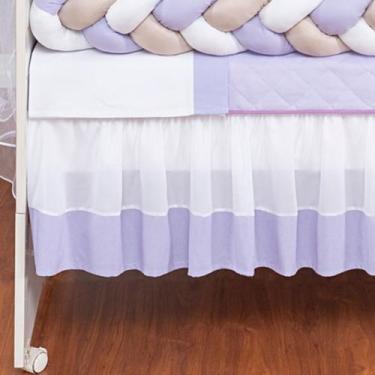 Imagem de Saia de Berço Americano e Nacional dois lados babado várias cores - Co