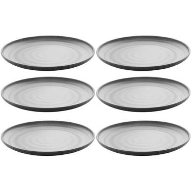 Imagem de Conjunto 6 Pratos 18cm Melamina Lyor Tóquio Oriental Japonesa com Rele