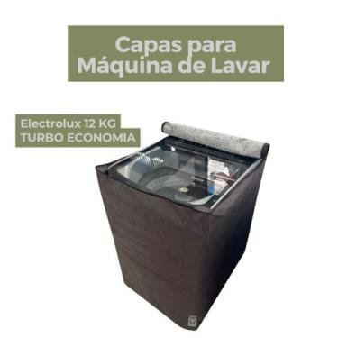 Imagem de Capa lavadora electrolux 12kg turbo economia impermeável flex - Capas 