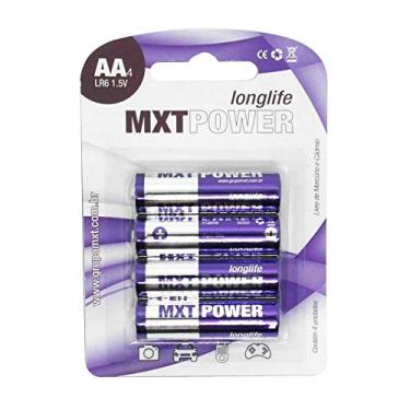 Imagem de Pilha Aa 1,5v Alcalina Longa Duração Mxt Power 4 Un