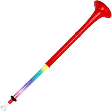 Imagem de Instrumento musical infantil pInstrument pBuzz plástico – Faixa fácil de tocar com 6 notas – Som Bb autêntico para estudantes e iniciantes – Bocal destacável – Leve – Construção ABS durável – Vermelho