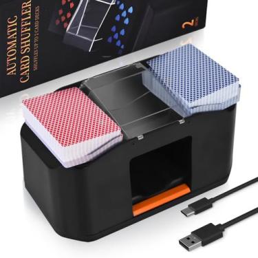 Imagem de Embaralhadores de Cartas Recarregáveis Nileole - 2 Decks com Bateria d