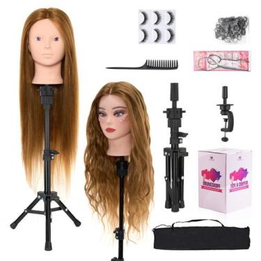 Imagem de Cabeça de Manequim Neverland Beauty & Health - 60% Cabelo Humano