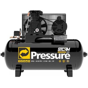 Imagem de Compressor de Ar 10 Pés 2HP 100 Litros 110/220V Monofásico Borracharia