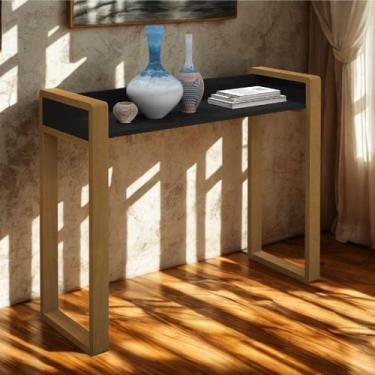 Imagem de Aparador New MDF De Alto Padrão Toque De Sofisticação - Valuchi, Preto