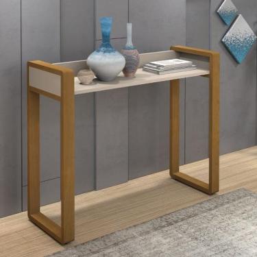 Imagem de Aparador New Para Hall De Entrada Linha MDF Premium - Valuchi, Off Whi