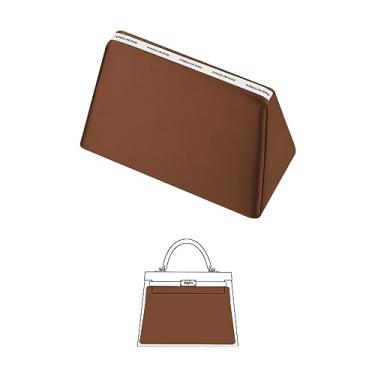 Imagem de Almofada de bolsa para Kelly 28 bolsas, enchimento de bolsa de cetim para bolsas de luxo, almofada interna macia com espuma viscoelástica para armazenamento de bolsa (dourado, KE 28 Sellier)
