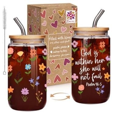 Imagem de God is within Her Encouragement Caneca religiosa presente para mulheres, presentes de aniversário inspiradores para sua mãe, irmã amiga, versículo bíblico, fé cristã inspiradora, presentes cristãos
