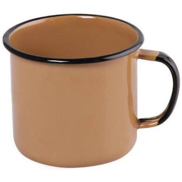Imagem de Caneca Em Aço Esmaltado Mãe Ágata Ewel 370Ml - Marrom