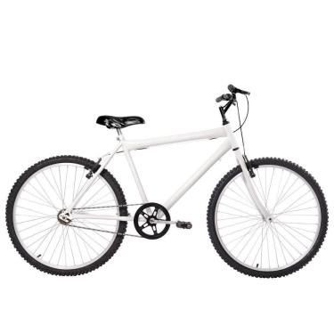 Imagem de Bicicleta Masculina Aro 26 Mtb Alumínio Natural Cor Branca