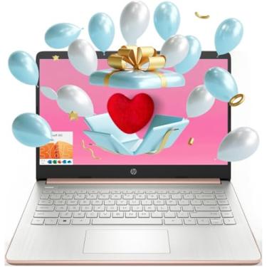 Imagem de Notebook HP Essential, tela HD de 14'', Intel Celeron N4120, 16 GB de RAM, eMMC de 64 GB, webcam, HDMI, Wi-Fi, RJ-45, 1 ano de Office 365, Windows 11 Home, ouro rosa