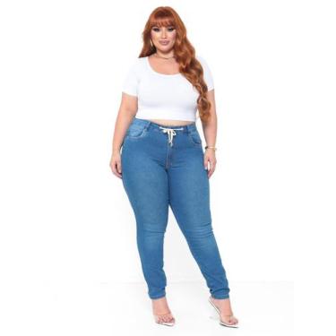 Imagem de Calça Skinny Feminina Plus Size Taiga Jeans Cintura Alta com lycra com