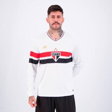 Imagem de Camisa Manga Longa New Balance São Paulo I 2025, G