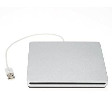 Imagem de Burner Writer Reader, USB 2.0 Portable Ultra Slim Extern DVD ROM Player Drive Reader Replacement för IMac Mac Book Air Pro Laptop PC