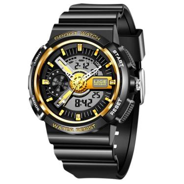 Imagem de Relógio Digital Feminino Duplo Display Esportivo Movimento De Quartzo