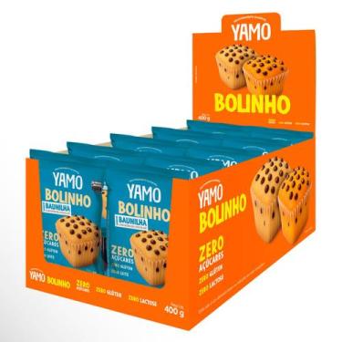 Imagem de Kit 10 snack bolinho de baunilha com gotas de chocolate yamo zero açuc