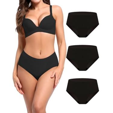 Imagem de AIRCUTE Roupa íntima feminina lavável para incontinência urinária à prova de vazamento, absorvente para bexiga (4GG, pacote com 3)