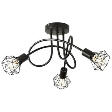 Imagem de BEMMY Luminária Pendente de LED, Luminária de Teto para Sala de Jantar, Quarto, Cozinha, Café, Luz De Teto (85-265V) (E14 Lâmpadas Não Incluídas)