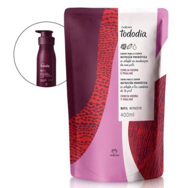 Imagem de Refil Creme Hidratante Para o Corpo Tododia Cereja Negra e Praliné Nat