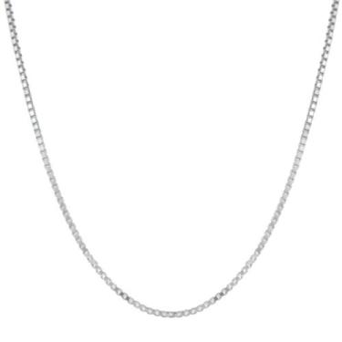 Imagem de Corrente Prata Maciça 925 Veneziana Fina 70 Cm - Lojas La&Ny, 70, Prat