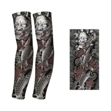 Imagem de Mangas De Braço Longas De Proteção Solar Para Verão, Sem Costura, Luva