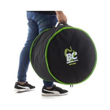 Imagem de Bag de Surdo Batera Clube BC Octogear Premium 16 mais rígida com velud