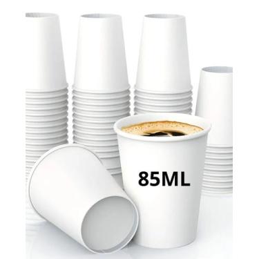 Imagem de Copo Descartável Branco 85ml Vabene Kit Com 100 Unidades