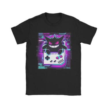 Imagem de Camiseta Masculina De Algodão Puro Pokemon Com Gola Redonda E Manga Cu