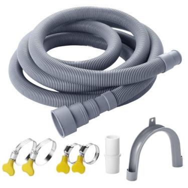 Imagem de Mangueira de drenagem para máquina de lavar Elyfree 7m com suporte e b